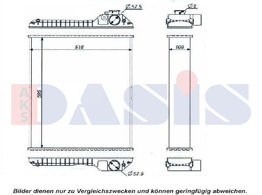 AKS DASIS radiatorius, variklio aušinimas 440589N